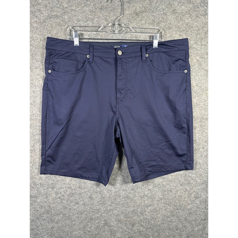 IZOD Modern Fit Men's Size 40 Navy Blue‎ Flat Front Golf Shorts